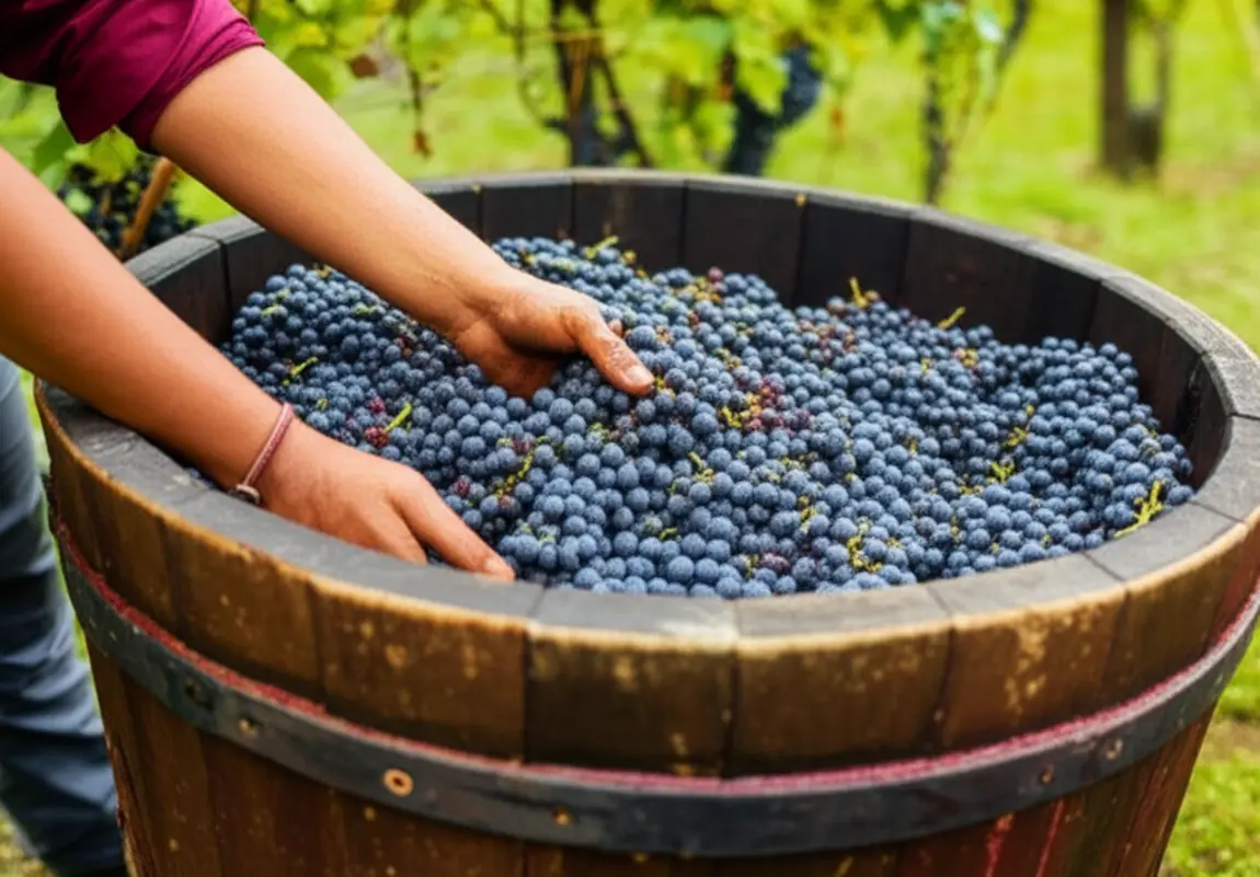 Colheita e Fermentação do Vinho