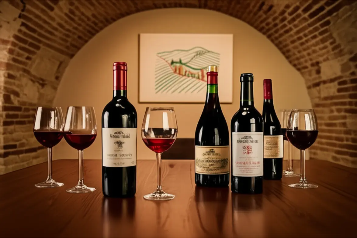 Degustação de vinhos Sangiovese em vinícola da Toscana