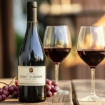 Garrafa vinho saint germain mesa rustica