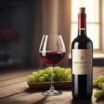 Garrafa vinho sem alcool mesa