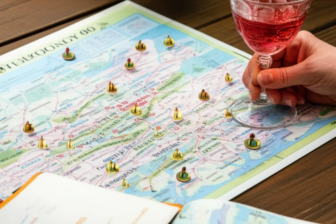 Roteiro de Vinícolas na Borgonha Mapa detalhado da Côte d'Or.