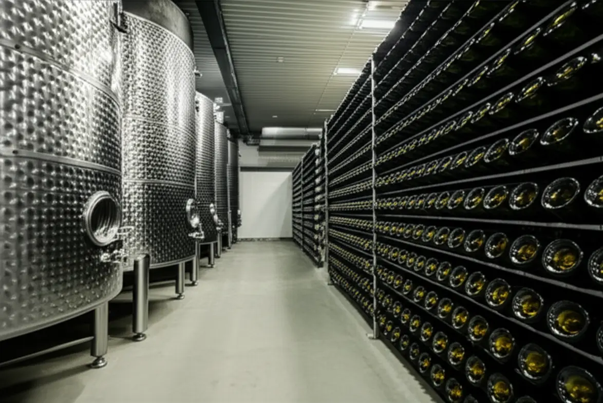 Comparação visual dos métodos Charmat e Champenoise