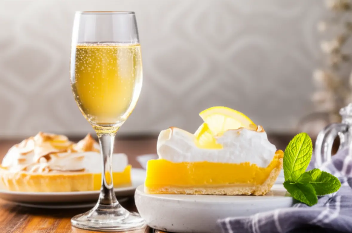 Torta de limão harmonizada com espumante Moscato