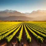 Vinhedo mendoza andes brinde