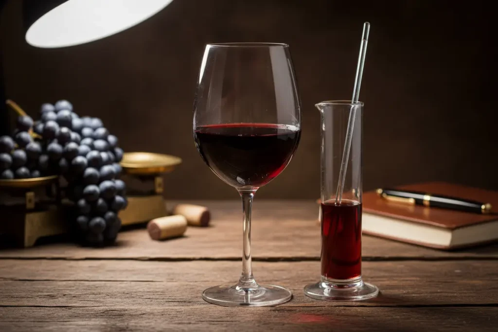 Elementos chaves que influenciam o corpo e a estrutura do vinho tinto