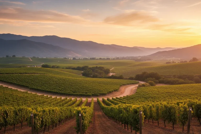 Napa valley vinhedos por do sol