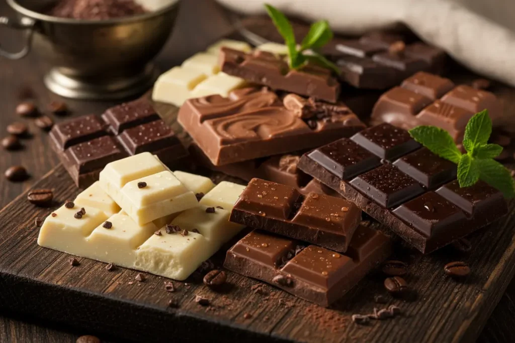Tipos de chocolate e seus perfis de sabor