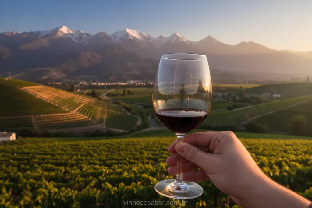 Brinde vinhedos andes