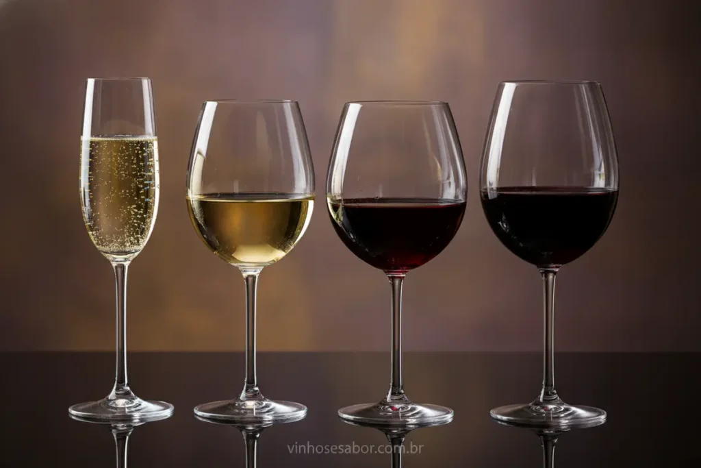 Variação da acidez em diferentes estilos de vinho.