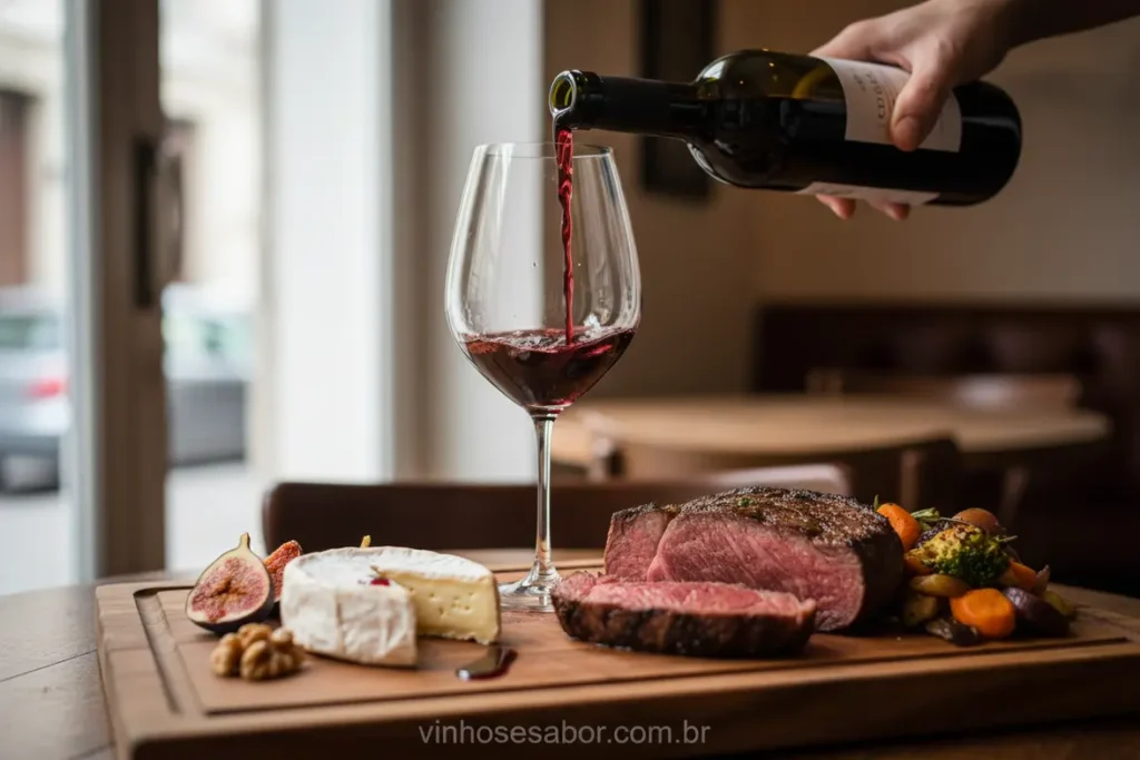 Acidez crucial para harmonização vinho e comida.