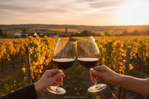 Brinde vinhedo uruguai