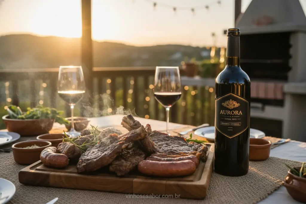 Churrasco vinho perfeito
