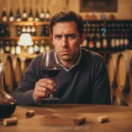 Pessoa confusa vinho erros