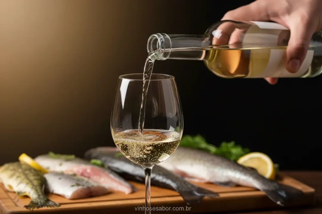 Regra de ouro para equilibrar vinho com peixes.