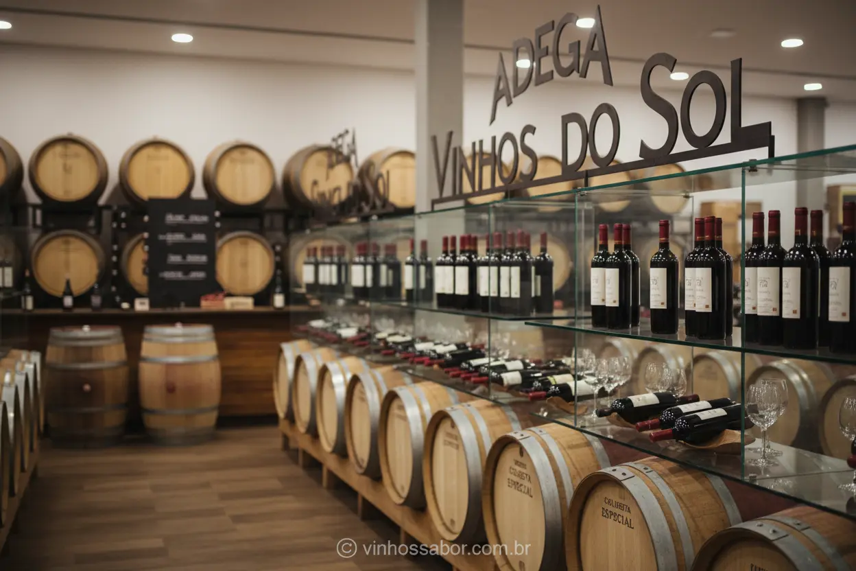 Adegas da Rota do Vinho São Roque Interior de adega em São Roque