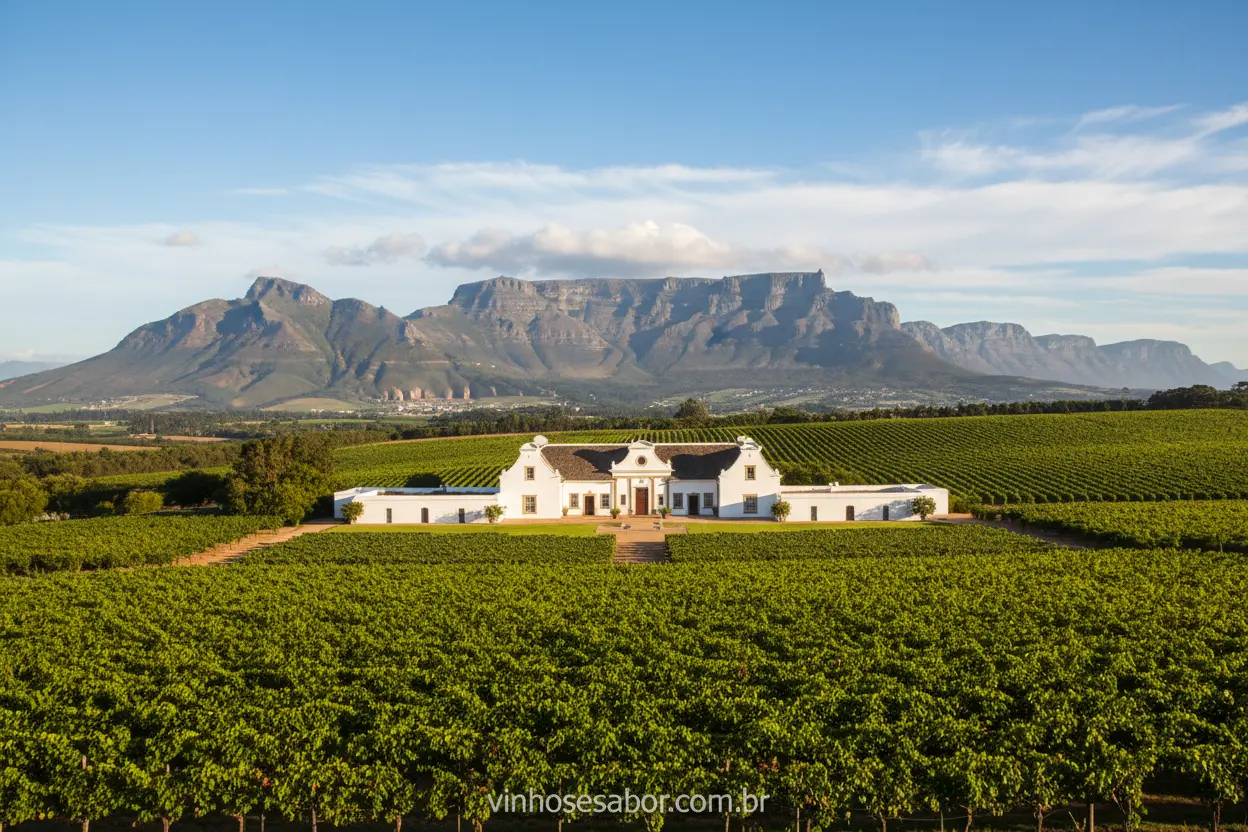 As mais belas vinícolas da África do Sul: Groot Constantia.