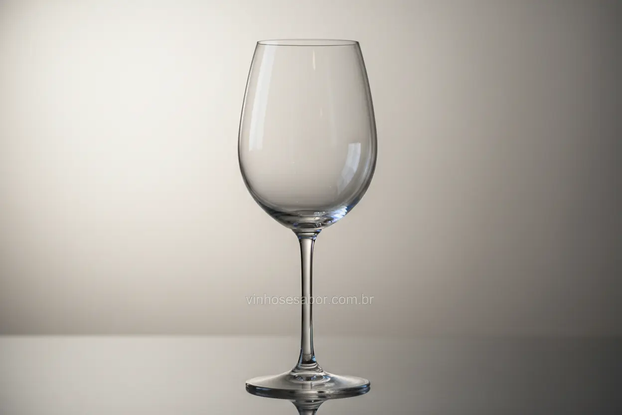 Anatomia da Taça de Vinho Partes de uma taça de vinho.