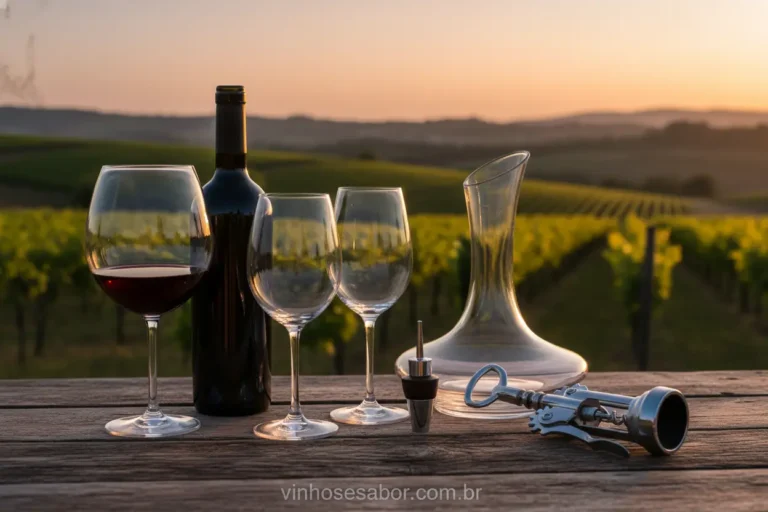 Guia completo de taças e utensílios para vinho.