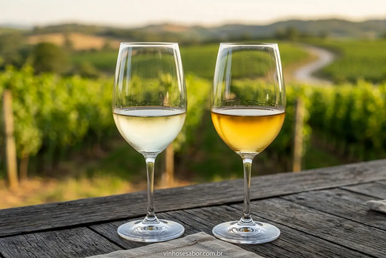 Vinhos Chardonnay com e sem madeira