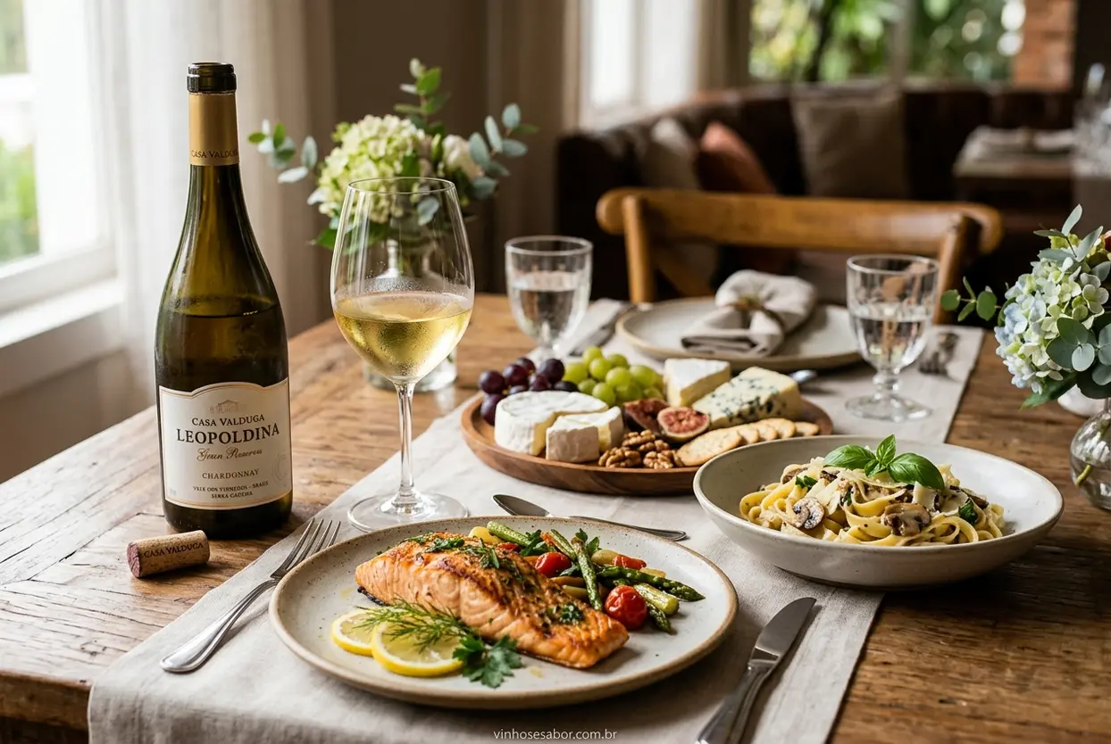 uva chardonnay caracteristicas e harmonizacao com salmão e massas