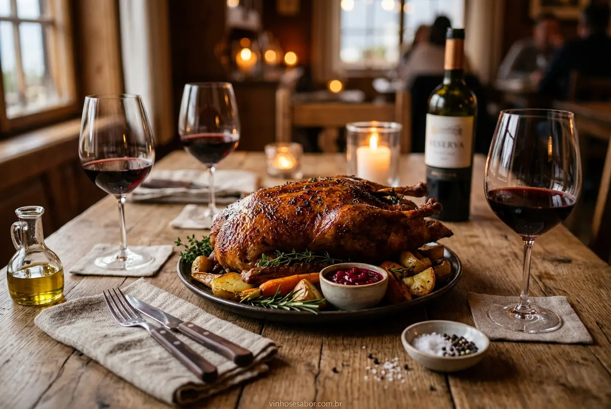 Harmonização de Vinho com Pato Assado: O Guia Definitivo para o Sabor!