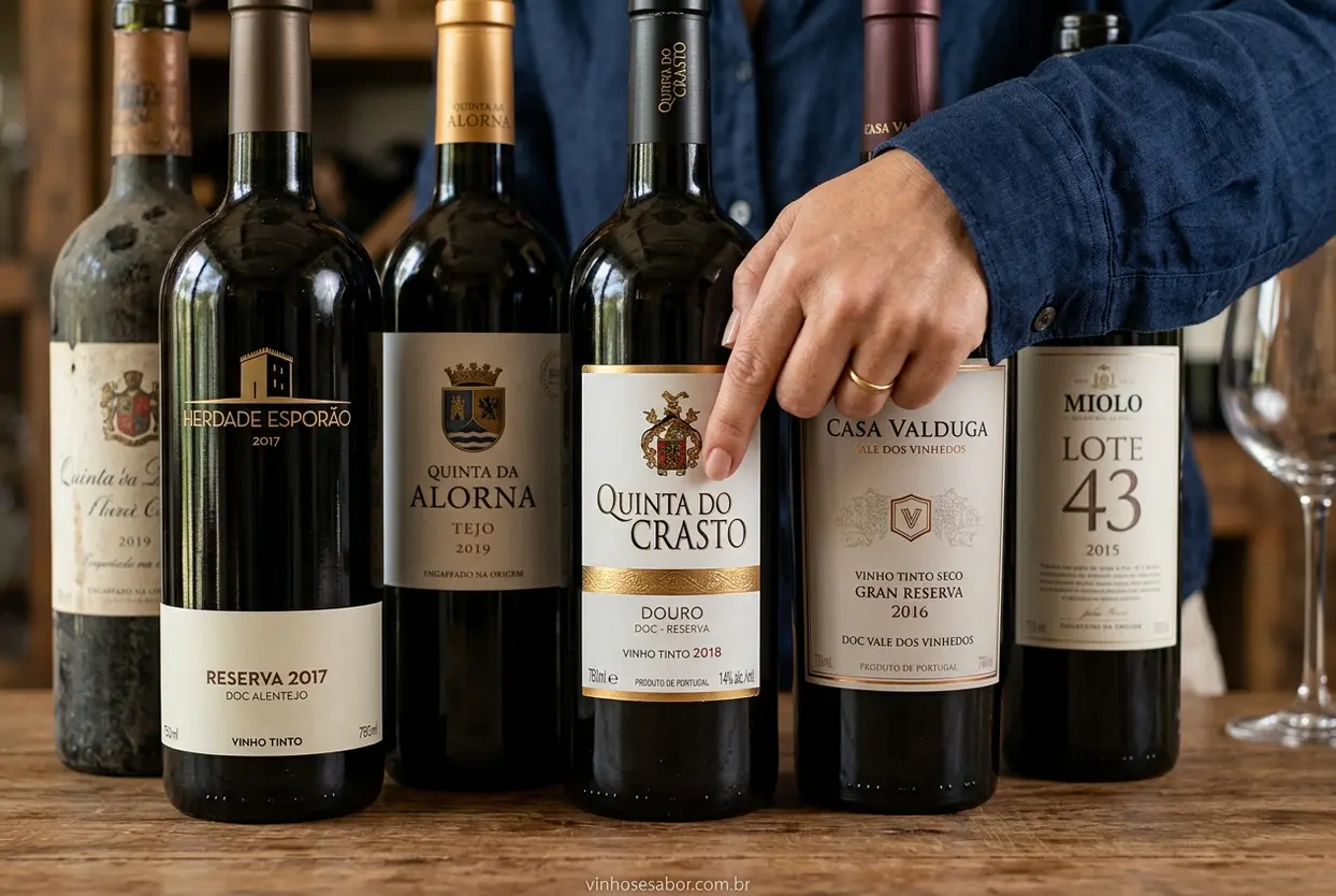 Detalhes em rótulos de vinho Cabernet Sauvignon